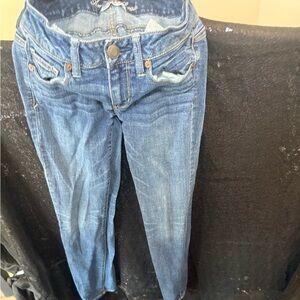 American Eagle Outfitters Women's Straight Leg Blue Jeans